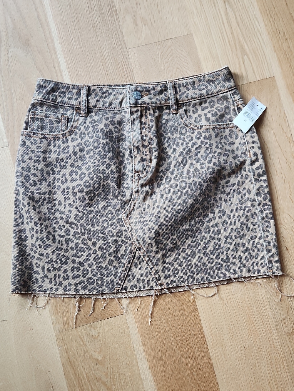 NWT! PacSun Leopard Print Mini Skirt in Tan and Black